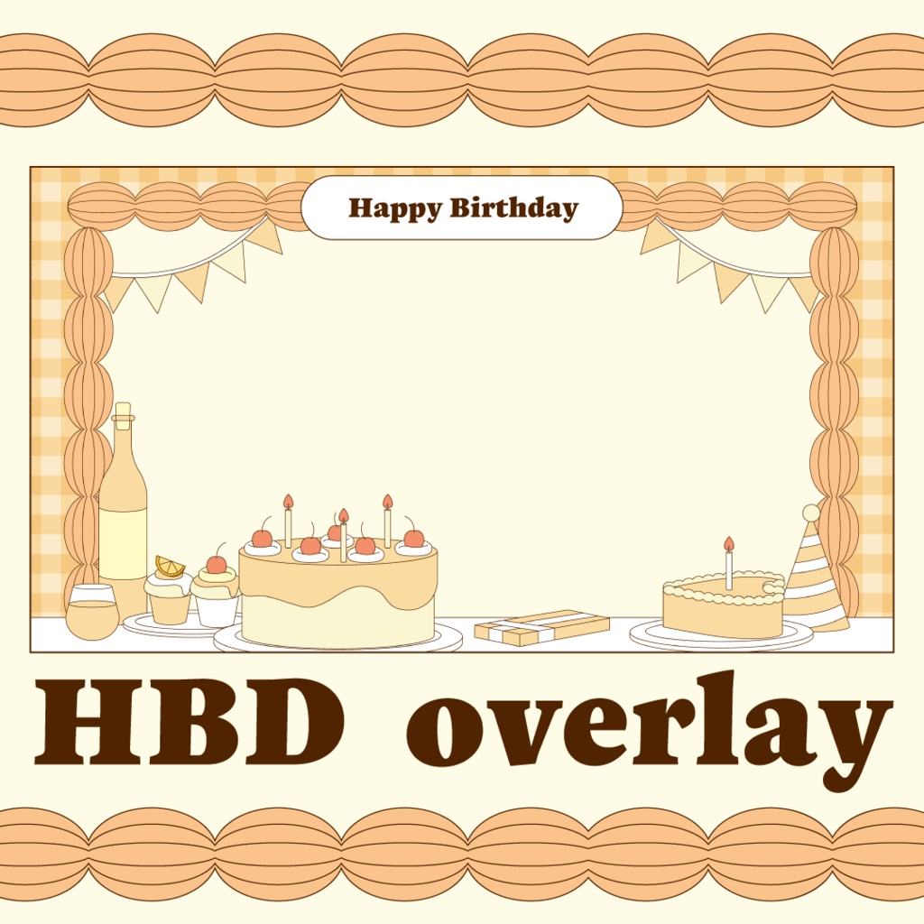 🎂 誕生日配信用オーバーレイ 🎂