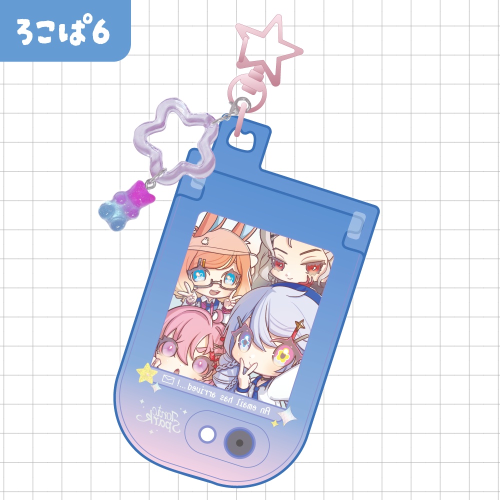 【ろこぱ6 頒布】Ionic Spark / ガラケー風キーホルダー【在庫限り】