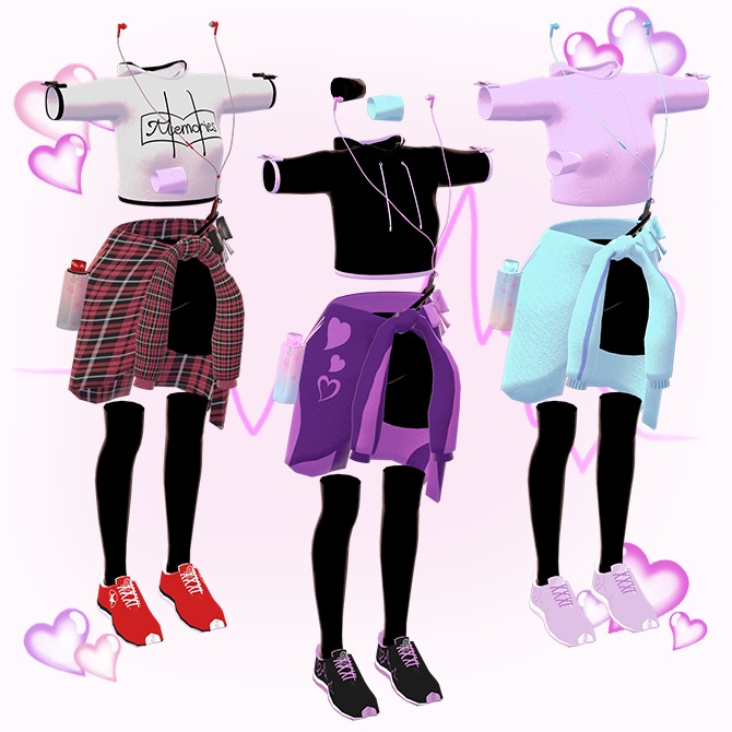 ~ランニングウェアシリーズ第2弾~ 【ドキドキ♡ウォーミングアップ】(Cute Running Wear)