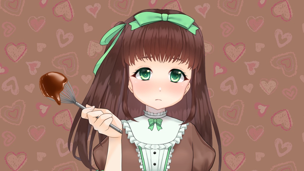 Vtuber素材♡バレンタイン用おてて