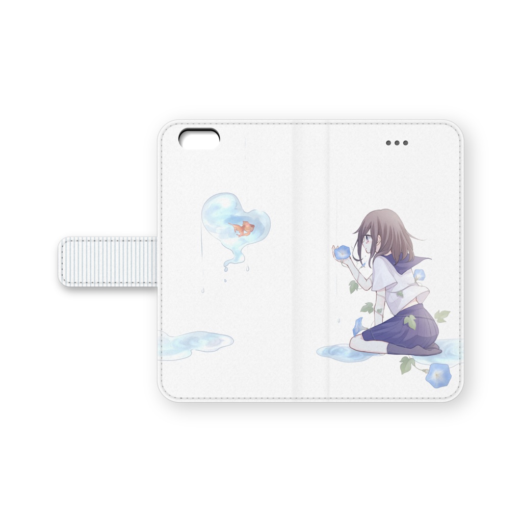 あさがおの涙iPhoneケース