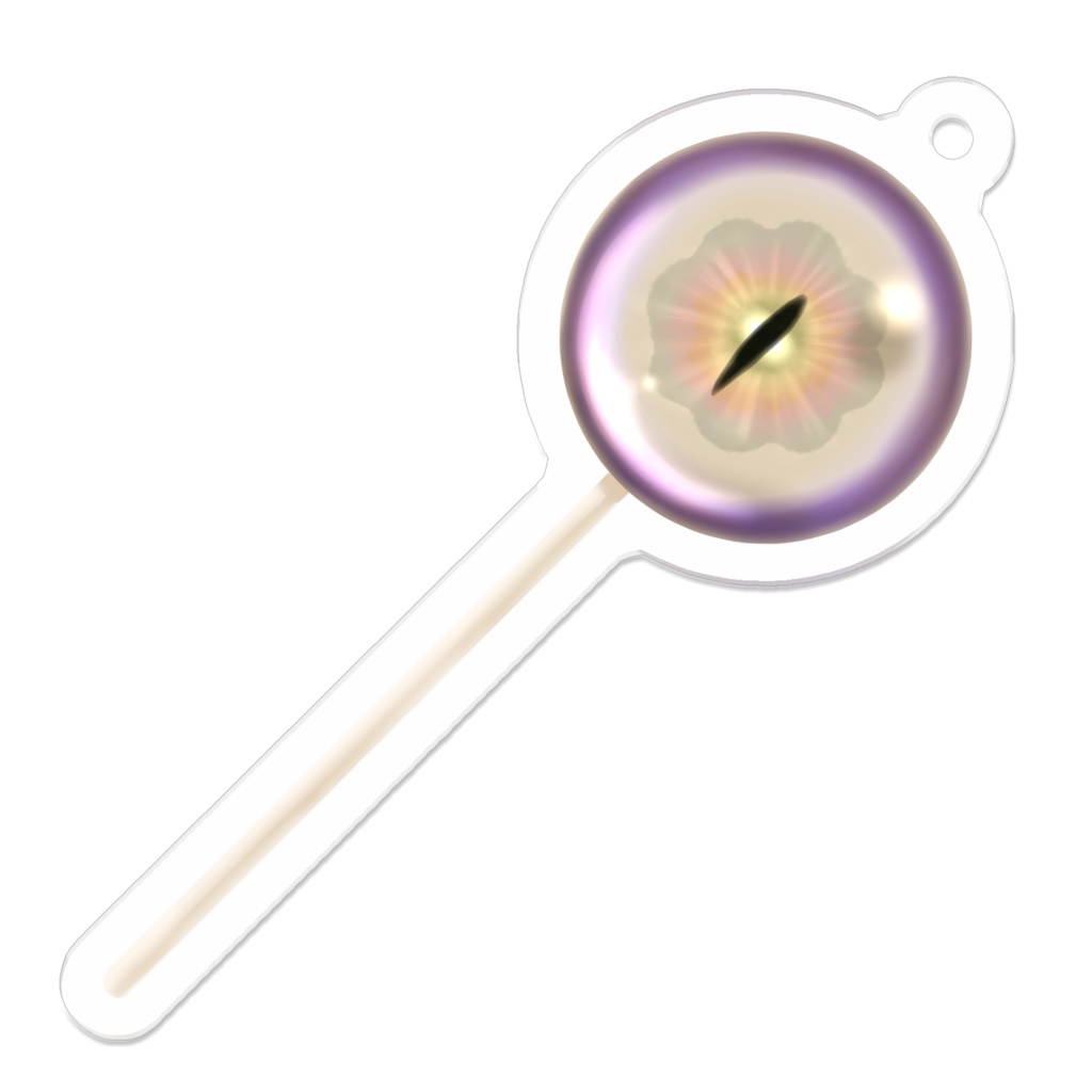 龍の瞳の棒付き飴(コーティング)