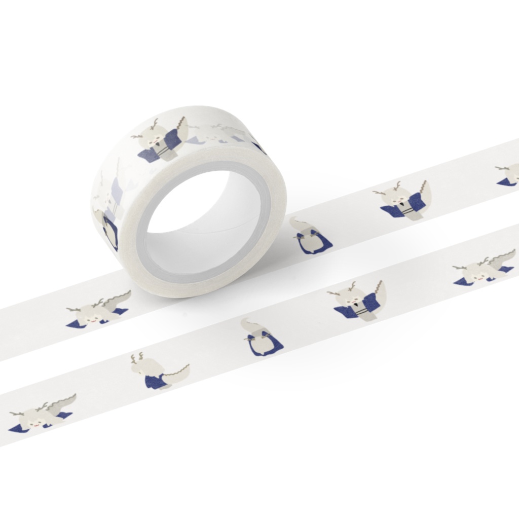 縁側のあの子マステ