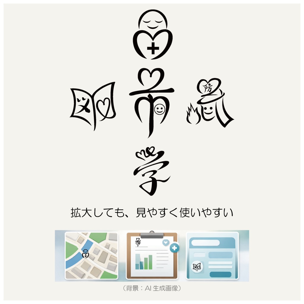 未来の地図記号 PNG素材|A(20種)