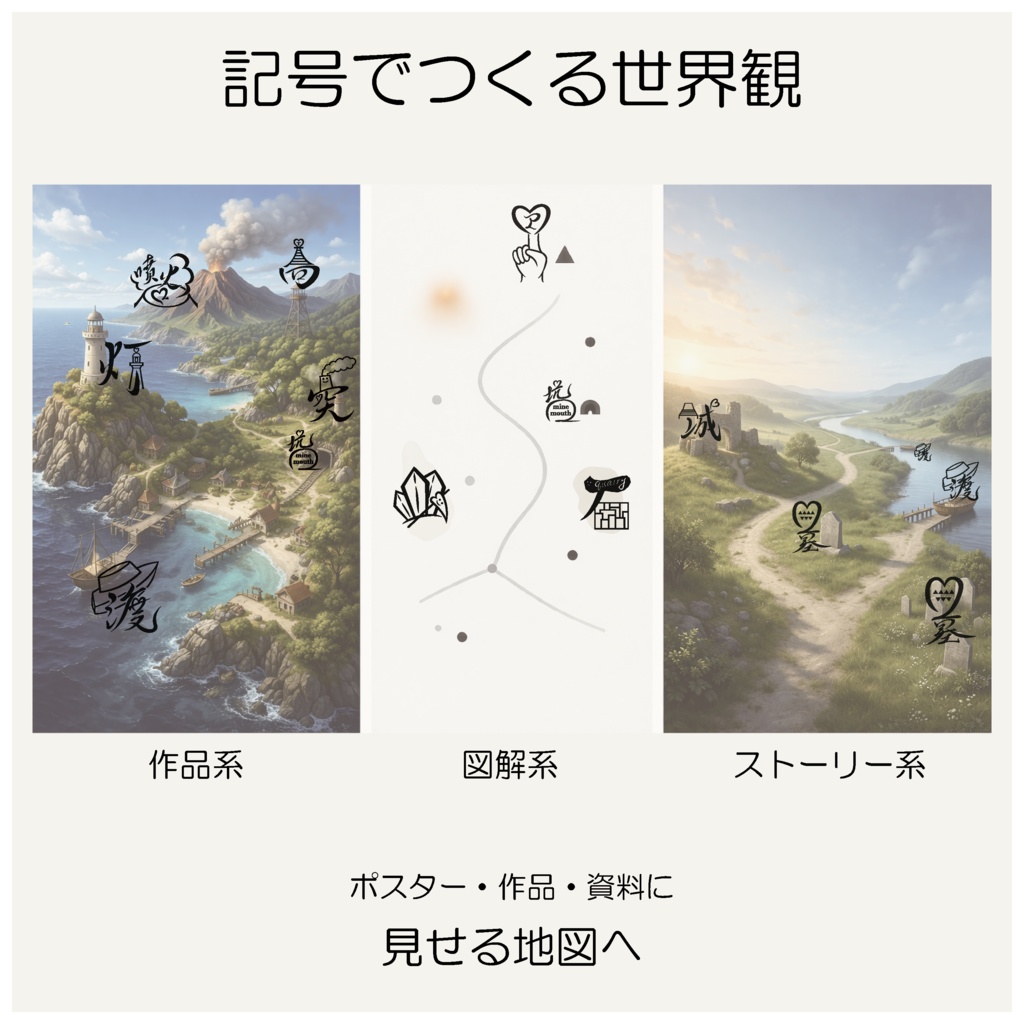 未来の地図記号 PNG素材|C(20種)