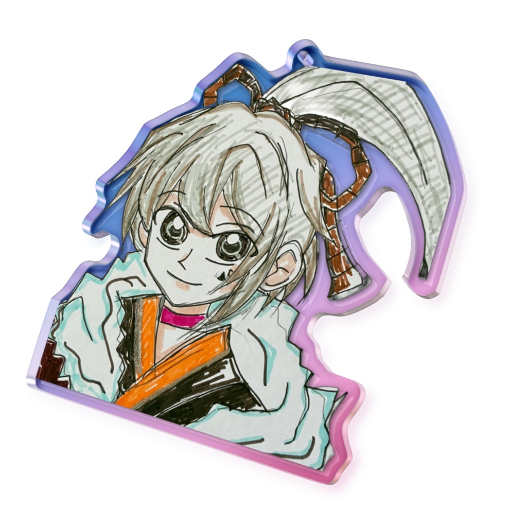 一次創作オーロラアクリルキーホルダー