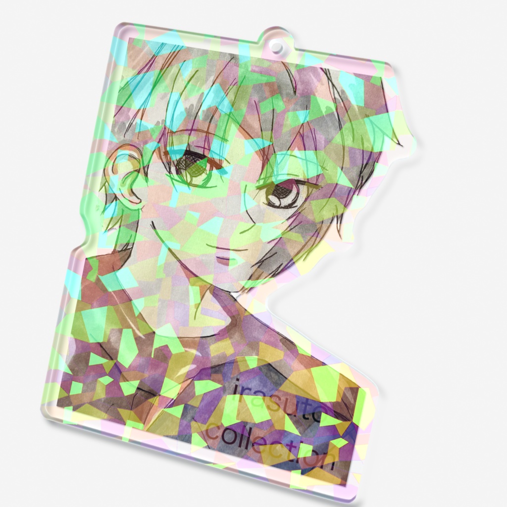 一次創作ホログラムアクリルキーホルダー