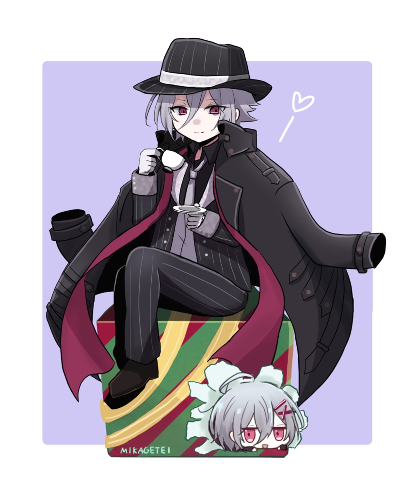 サンタ親子のアクスタ