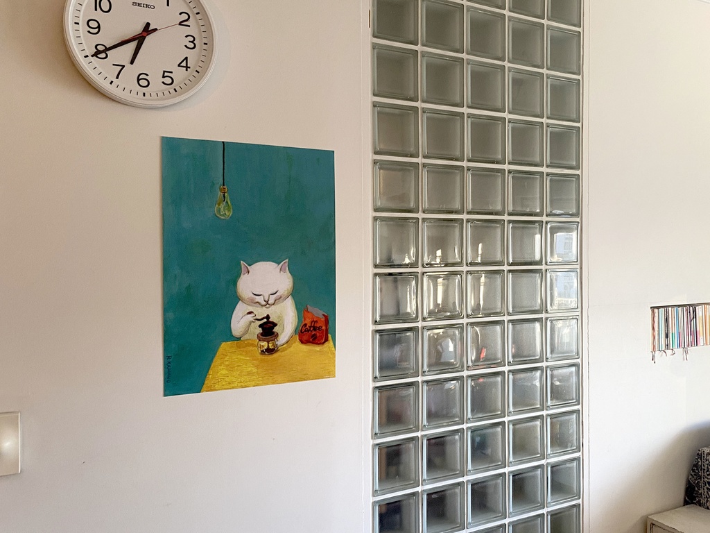 「豆を挽く」A2ポスター