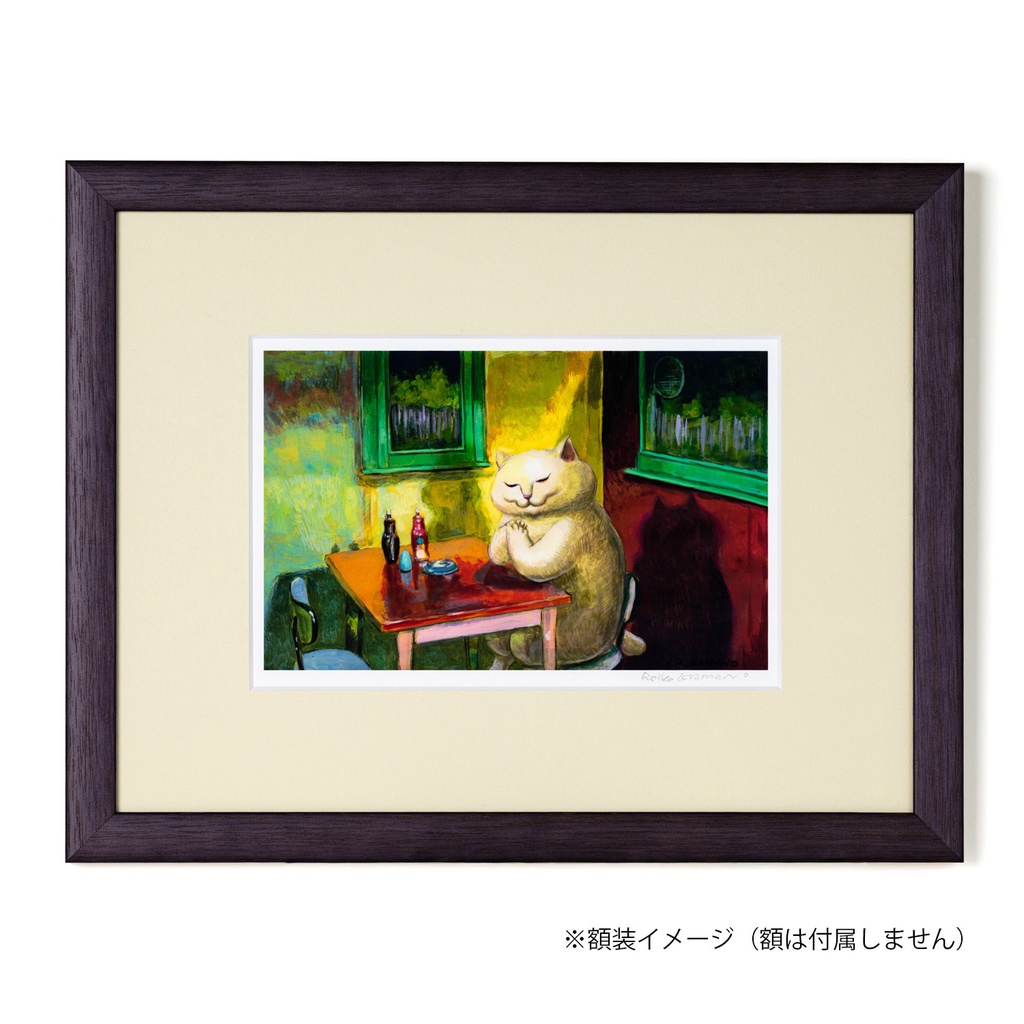 複製原画「ある映画作品へのオマージュ」額なし・直筆サイン入り