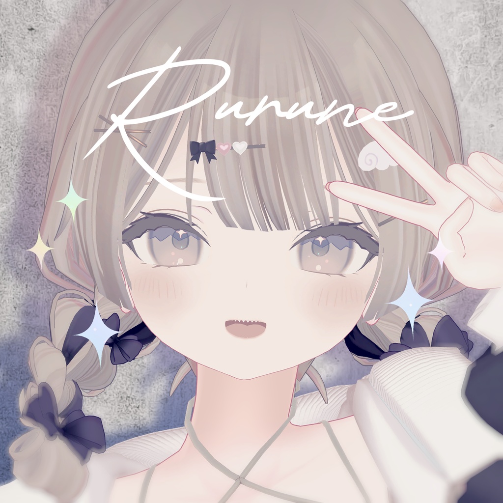 【7アバター対応】『Twilight Greige』eye+make+body texture