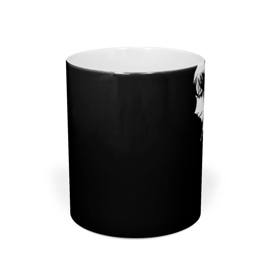 白黒の少女と花