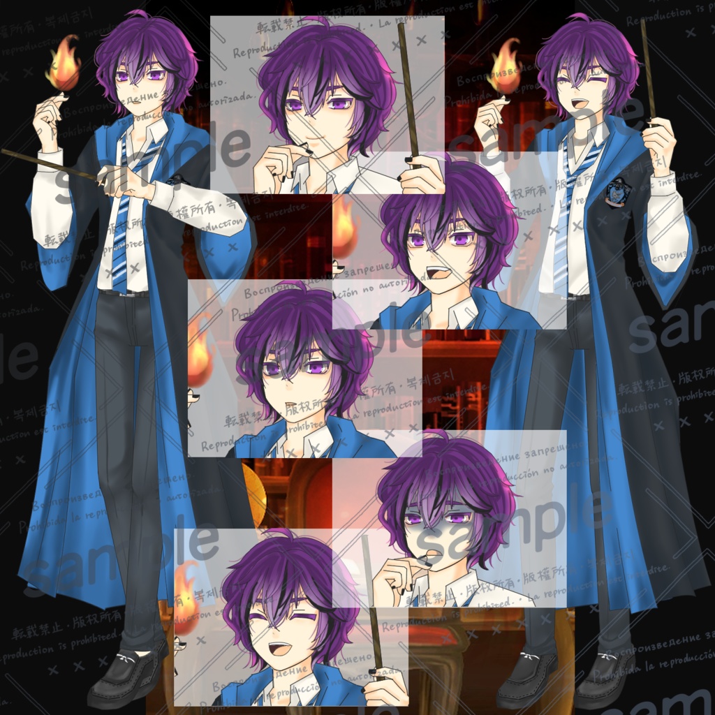 魔法使いくん【衣装差分・表情差分】