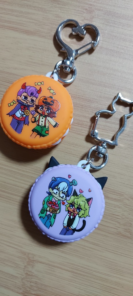 ハロウィンマカロンキーホルダー　木手甲斐 ちねりん