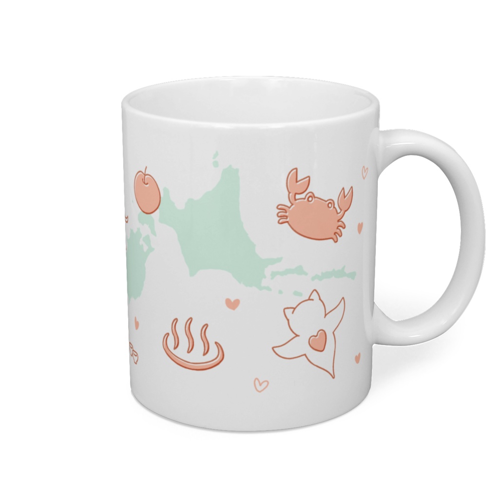 完結記念限定マグカップ/ハート/サーモンピンク