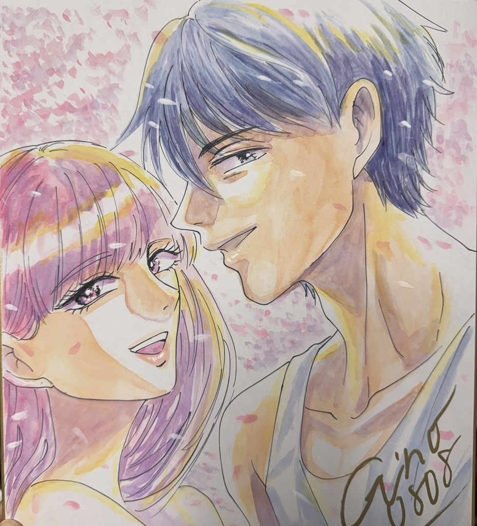 サイン色紙「桜」