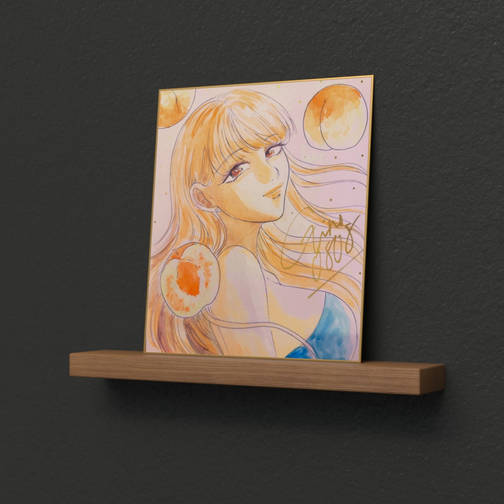 傑作色紙複製品「桃」