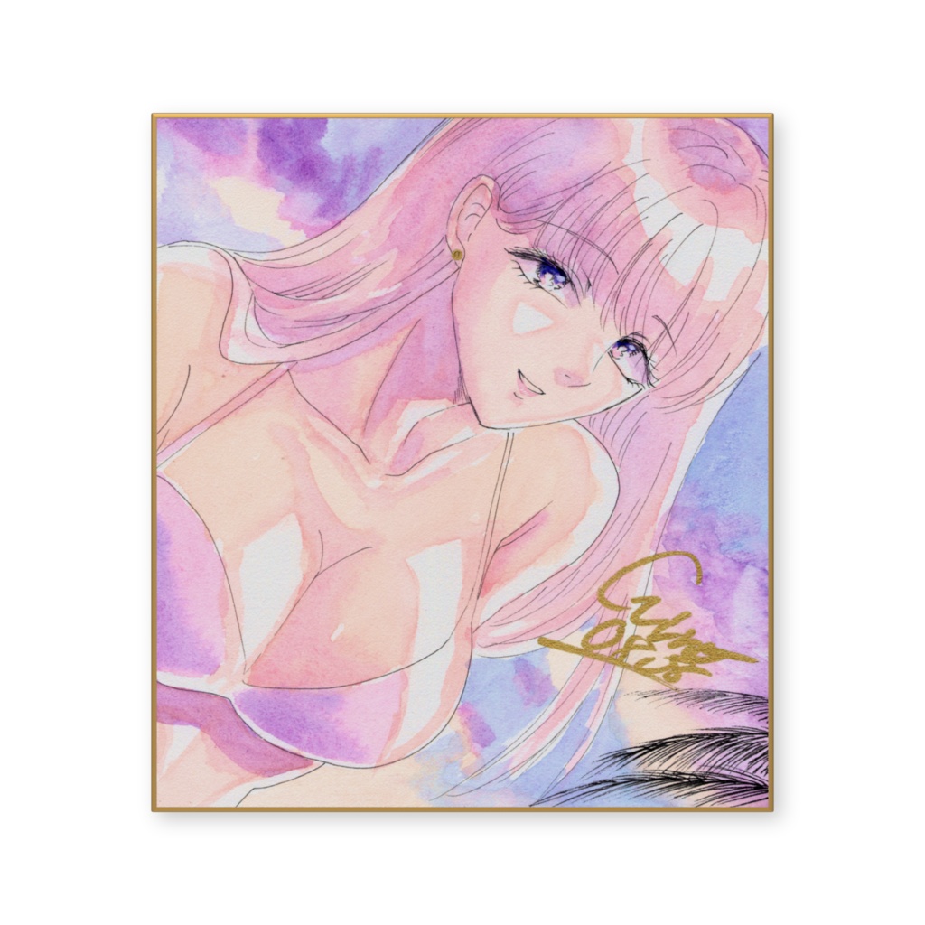 傑作色紙複製品「サンセットビーチ03」