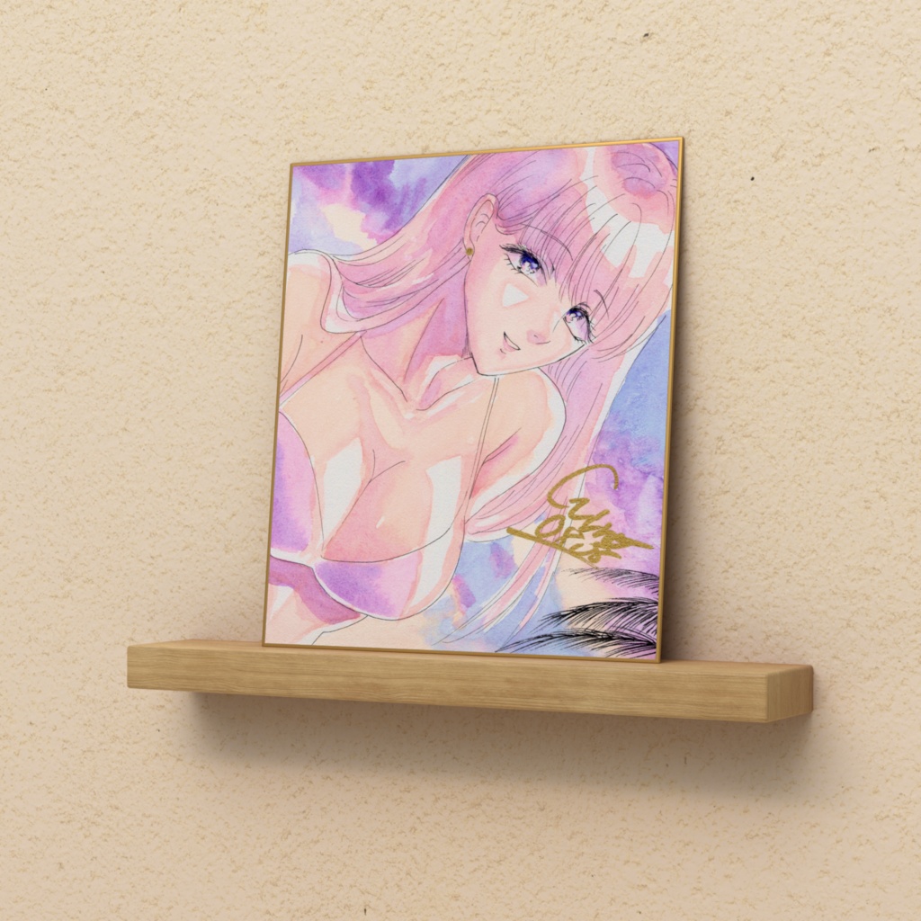 傑作色紙複製品「サンセットビーチ03」