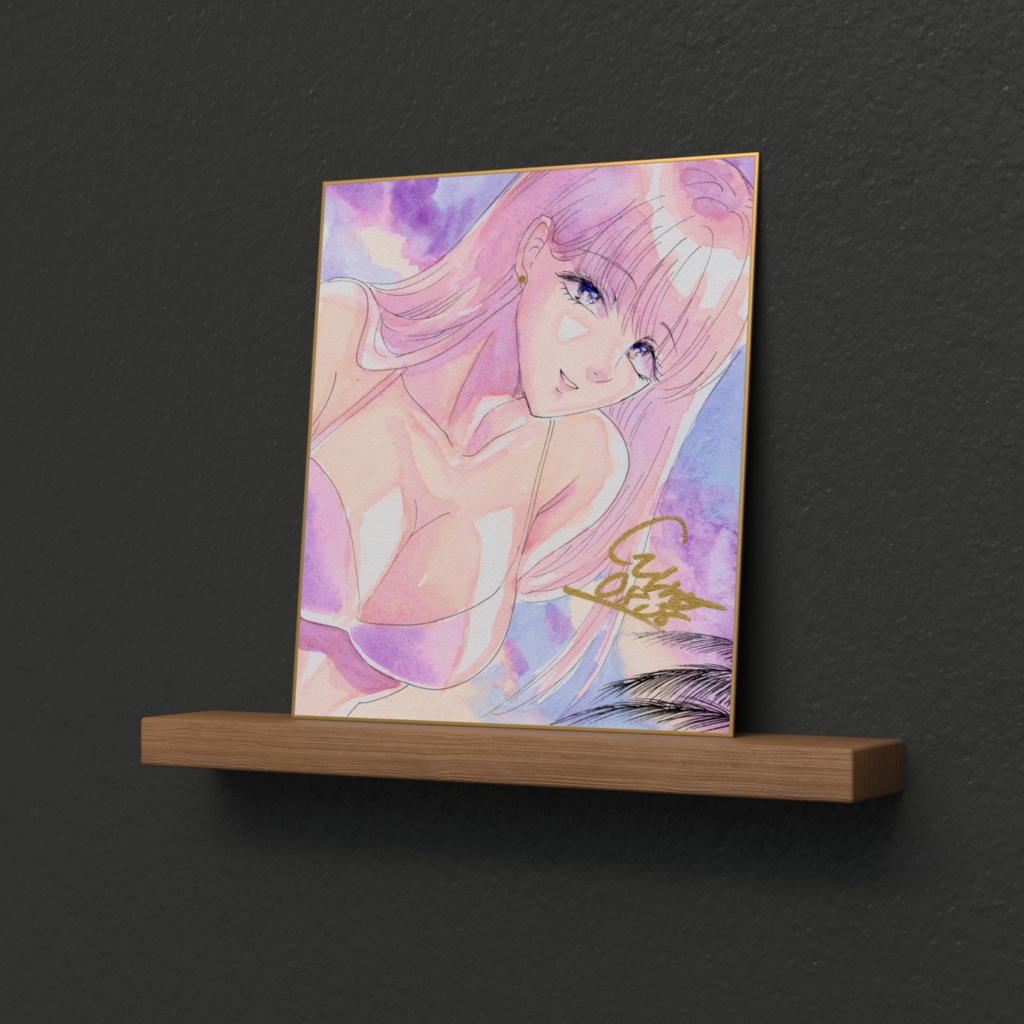 傑作色紙複製品「サンセットビーチ03」