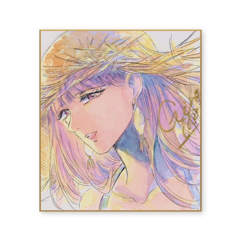 傑作色紙複製品「麦わら帽子03」