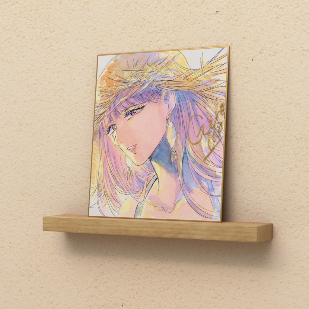 傑作色紙複製品「麦わら帽子03」