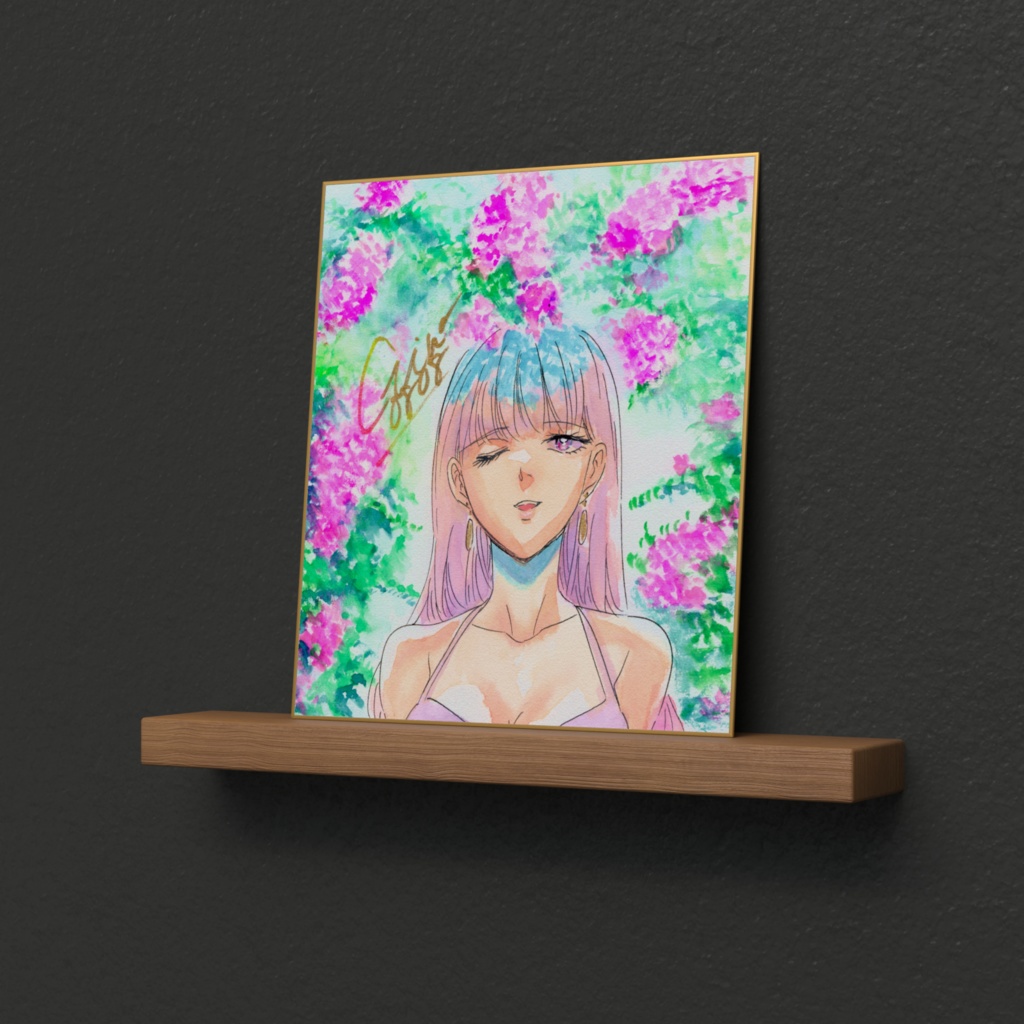 傑作色紙複製品 「ブーゲンビリア01」