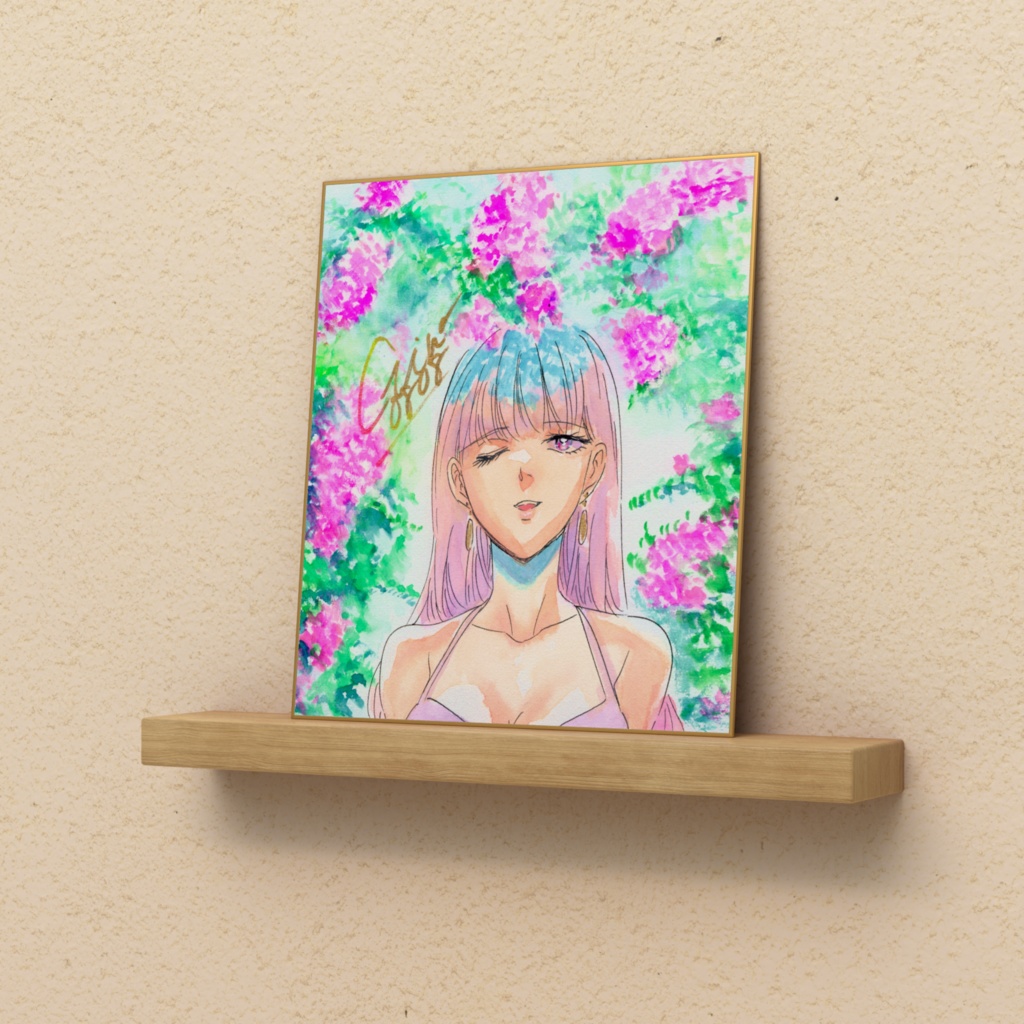 傑作色紙複製品 「ブーゲンビリア01」