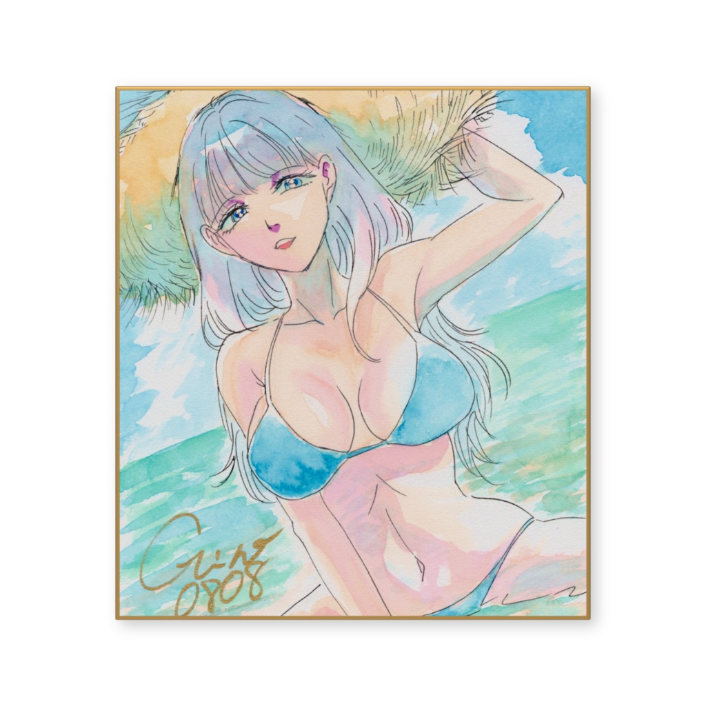 傑作色紙複製品「麦わら帽子04」