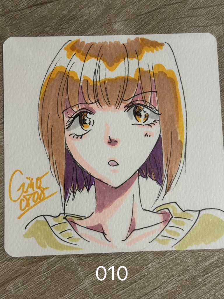テスト販売10×10直筆ミニキャラカードNo.001〜020