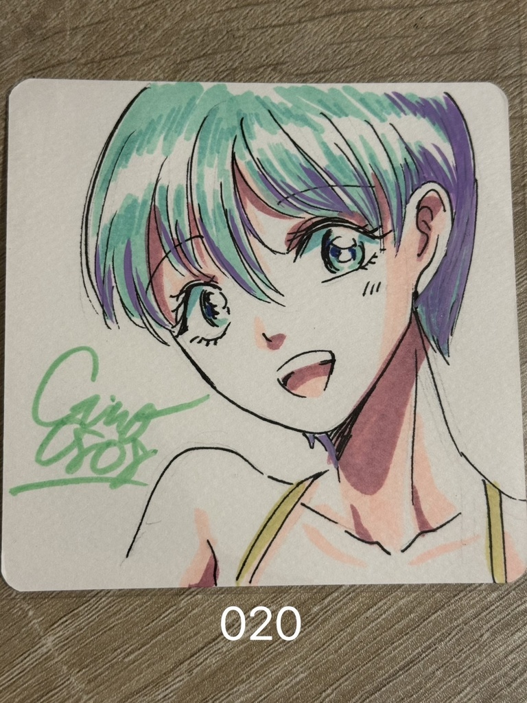 テスト販売10×10直筆ミニキャラカードNo.001〜020