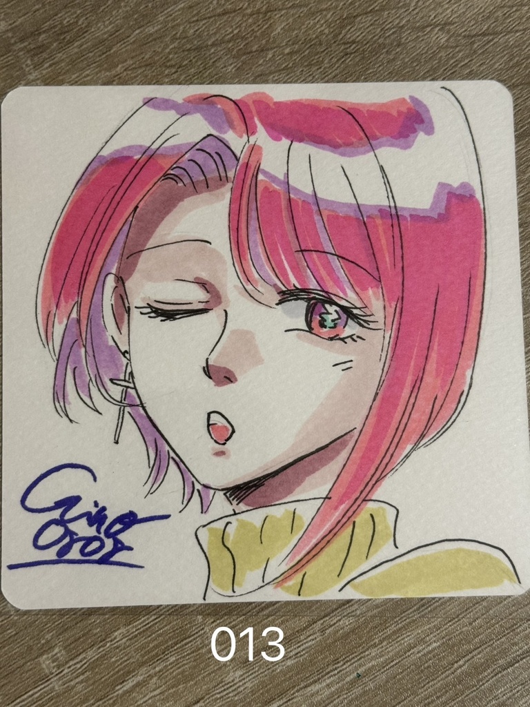 テスト販売10×10直筆ミニキャラカードNo.001〜020