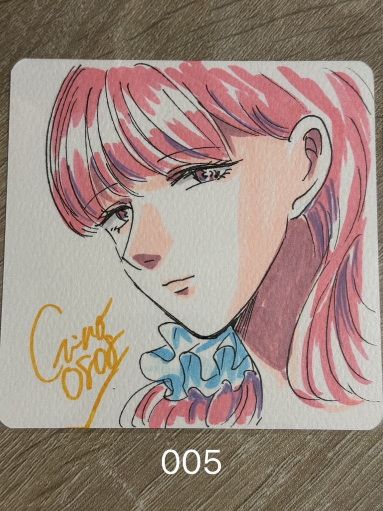 テスト販売10×10直筆ミニキャラカードNo.001〜020