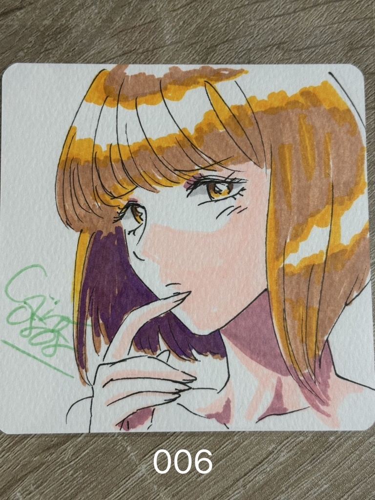 テスト販売10×10直筆ミニキャラカードNo.001〜020