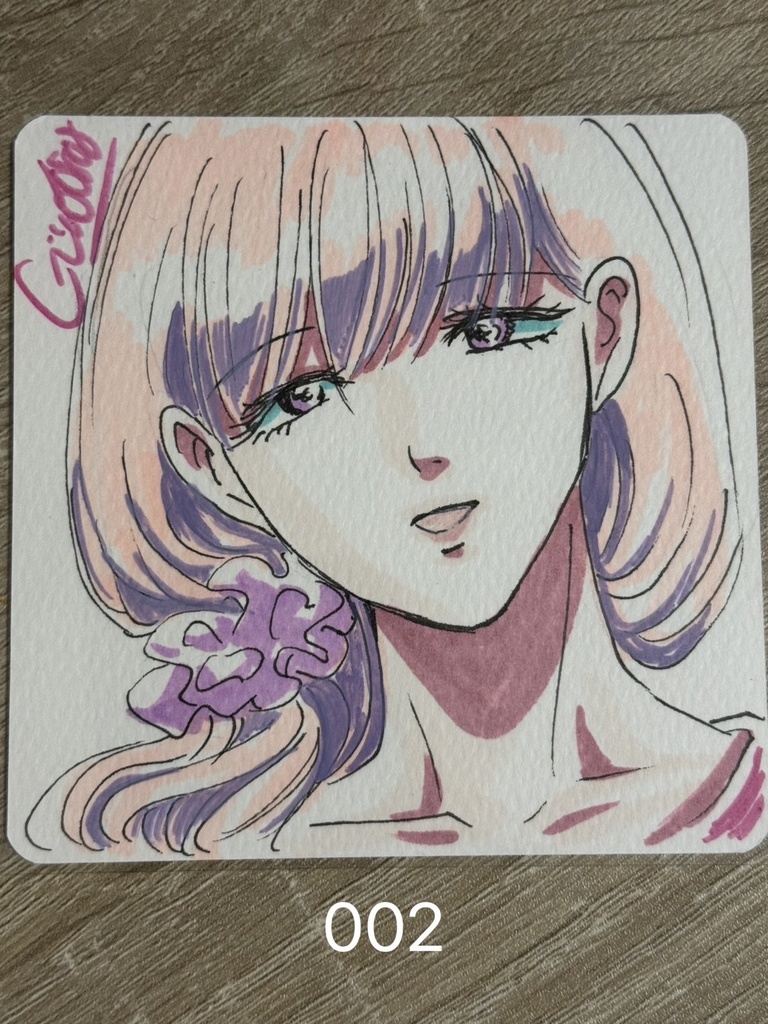 テスト販売10×10直筆ミニキャラカードNo.001〜020