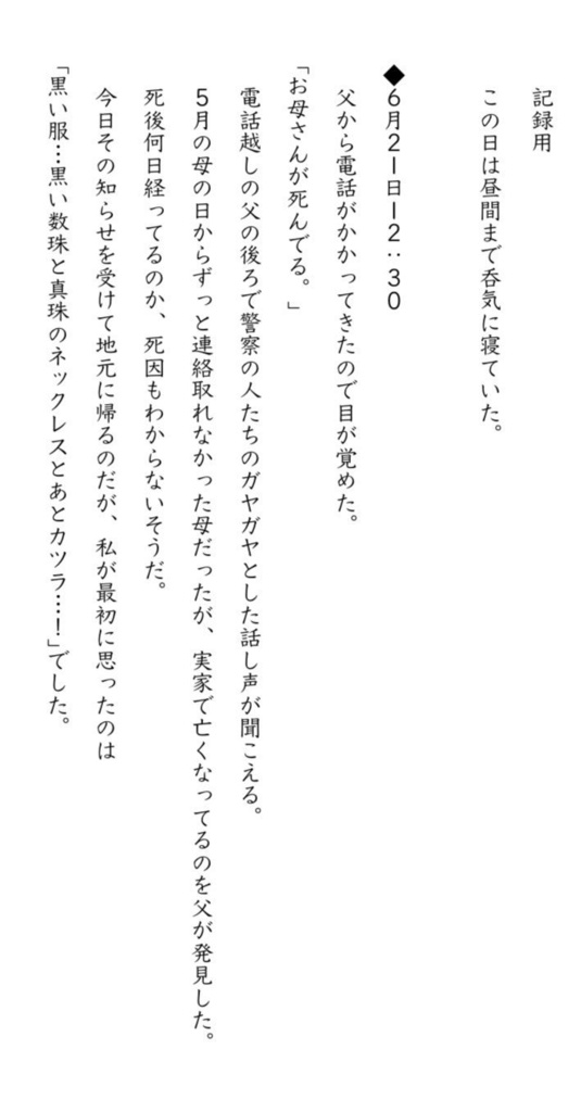 母が溶けた。ノンフィクションエッセイ156p