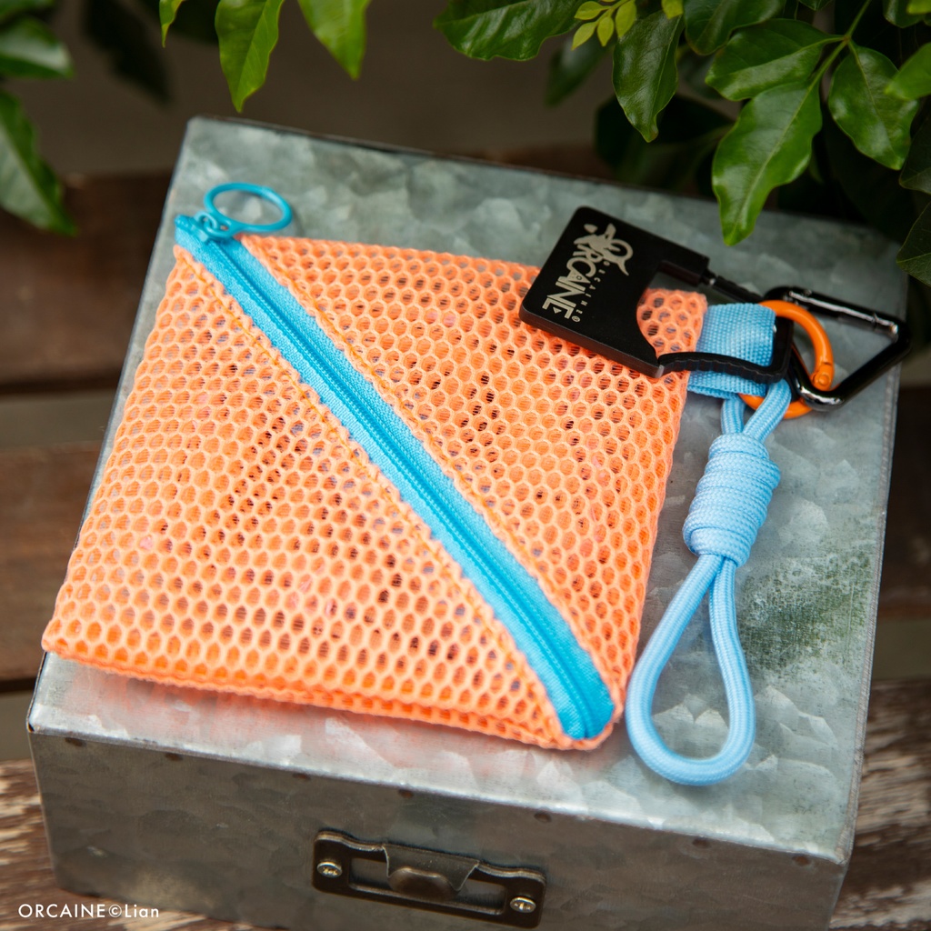 【ORCAIN】ストラップ | チャーム | ミニポーチ (Orange/Pink/Purple)