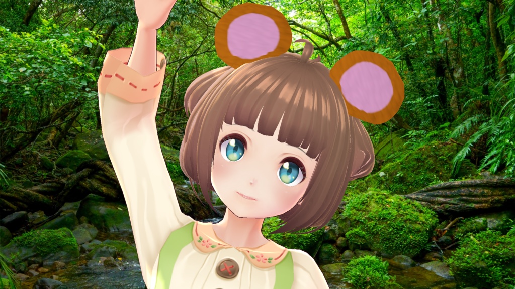 Vroid用クマ耳