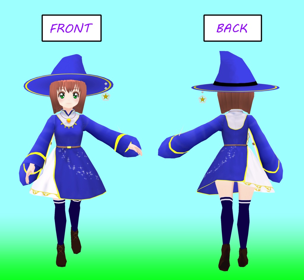 VRCQuest想定3Dモデル「トト」