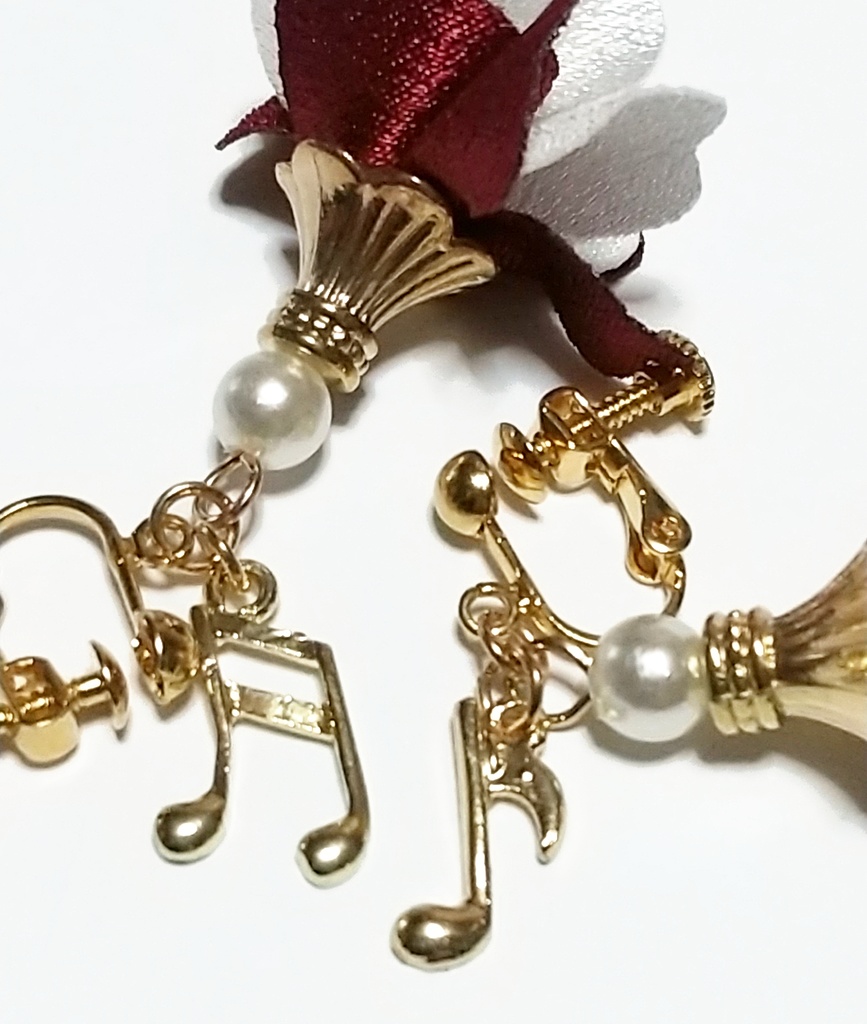 タッセルと音符のイヤリング・ピアス ウタimage