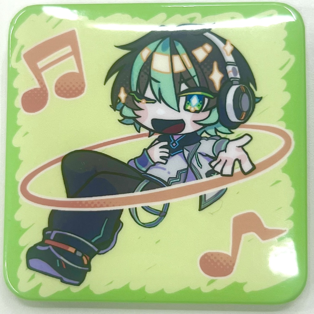 酉音 ビトラ　缶バッジB　（58mm）スクエア
