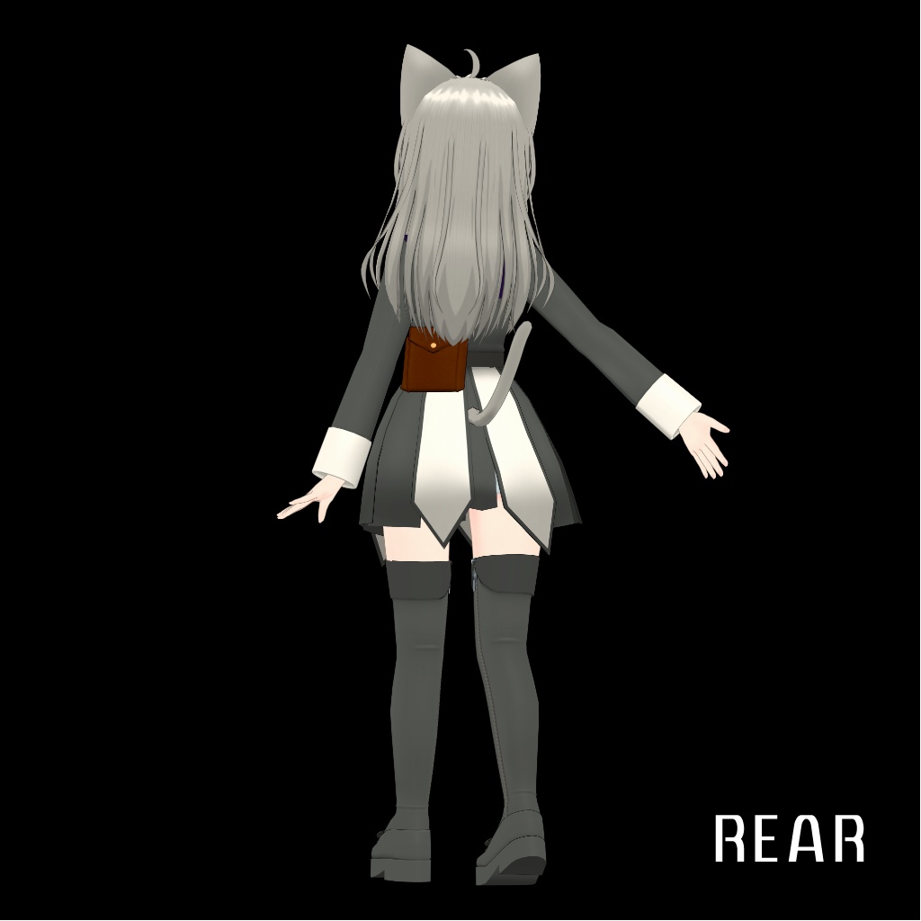 (サポート終了) (SDK3非対応)(PhysBone非対応) オリジナル3Dモデル「ユノンRE」-Yunon Remake v2.0