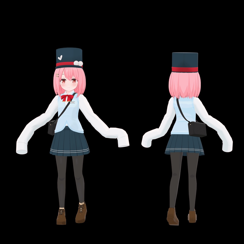 (サポート終了) (PhysBone非対応)オリジナル3Dモデル「フェルクレール」-Felclaire- v3.1