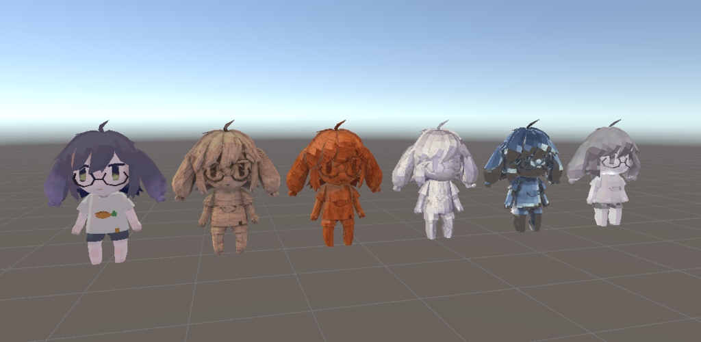 手作りうささきの置物【アバター付き】