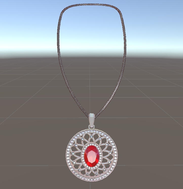 不死の首飾り(SCP-963-1) 3Dモデル
