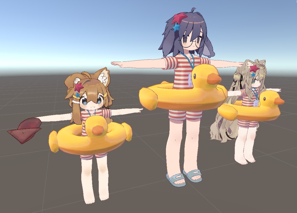 Float Duckling🐤【うささき、まめひなた、キプフェル対応】