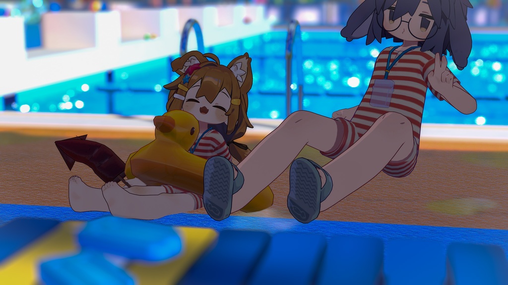 Float Duckling🐤【うささき、まめひなた、キプフェル対応】