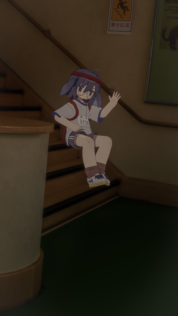 ハチマキとたすき【 うささき用体操着化テクスチャ付き 】