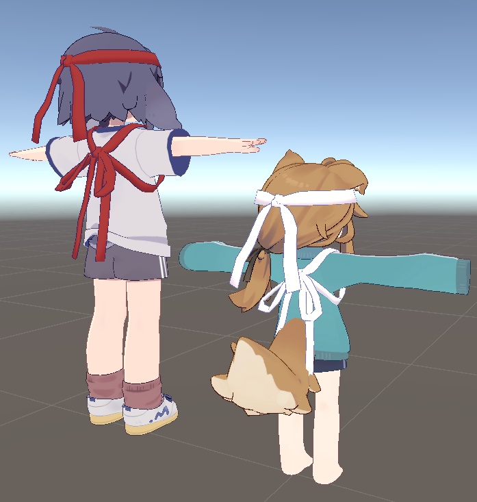 ハチマキとたすき【 うささき用体操着化テクスチャ付き 】