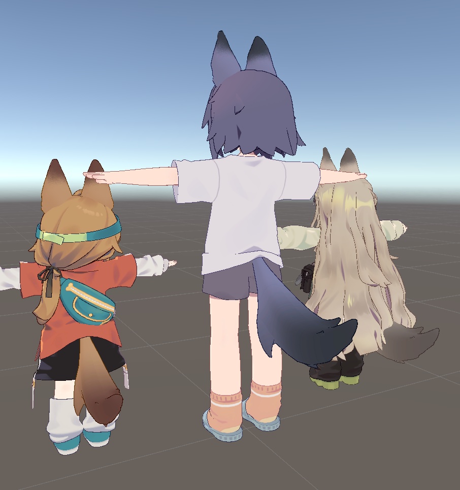 MA対応】イヌ科のみみ【イヌ耳しっぽ＋アニメーション付き